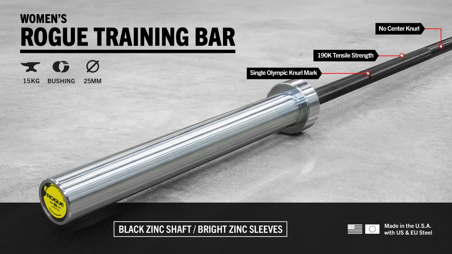 Rogue barbell top 15kg